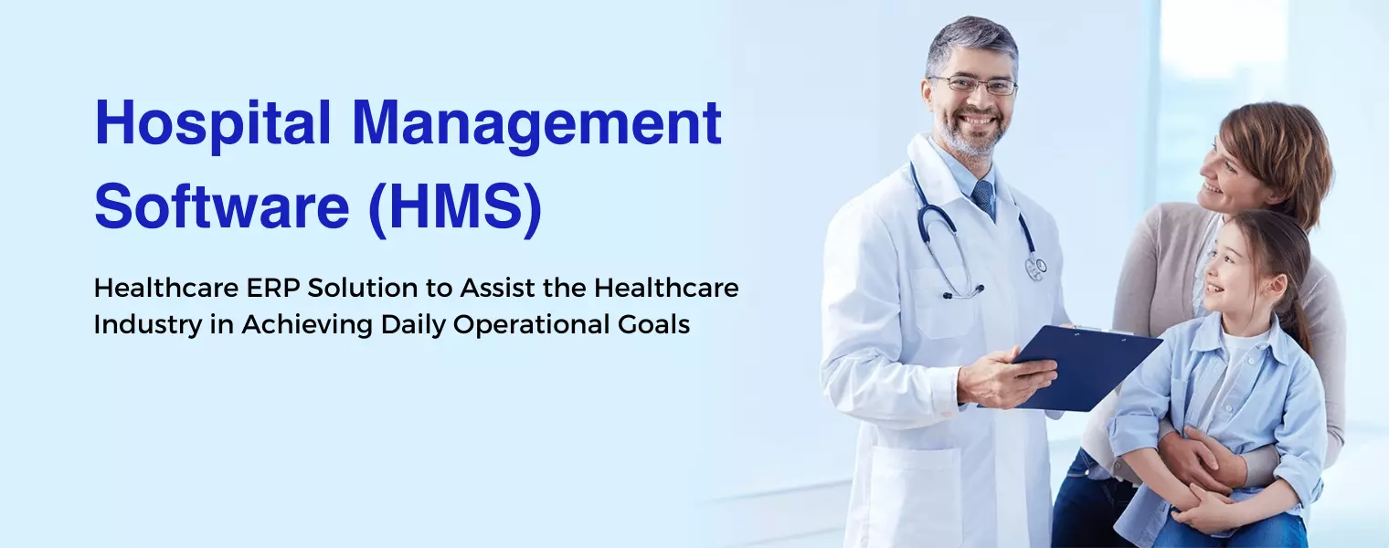 The dashboard of the hospital management software showcases important metrics related to patient care, appointments, and resource distribution
