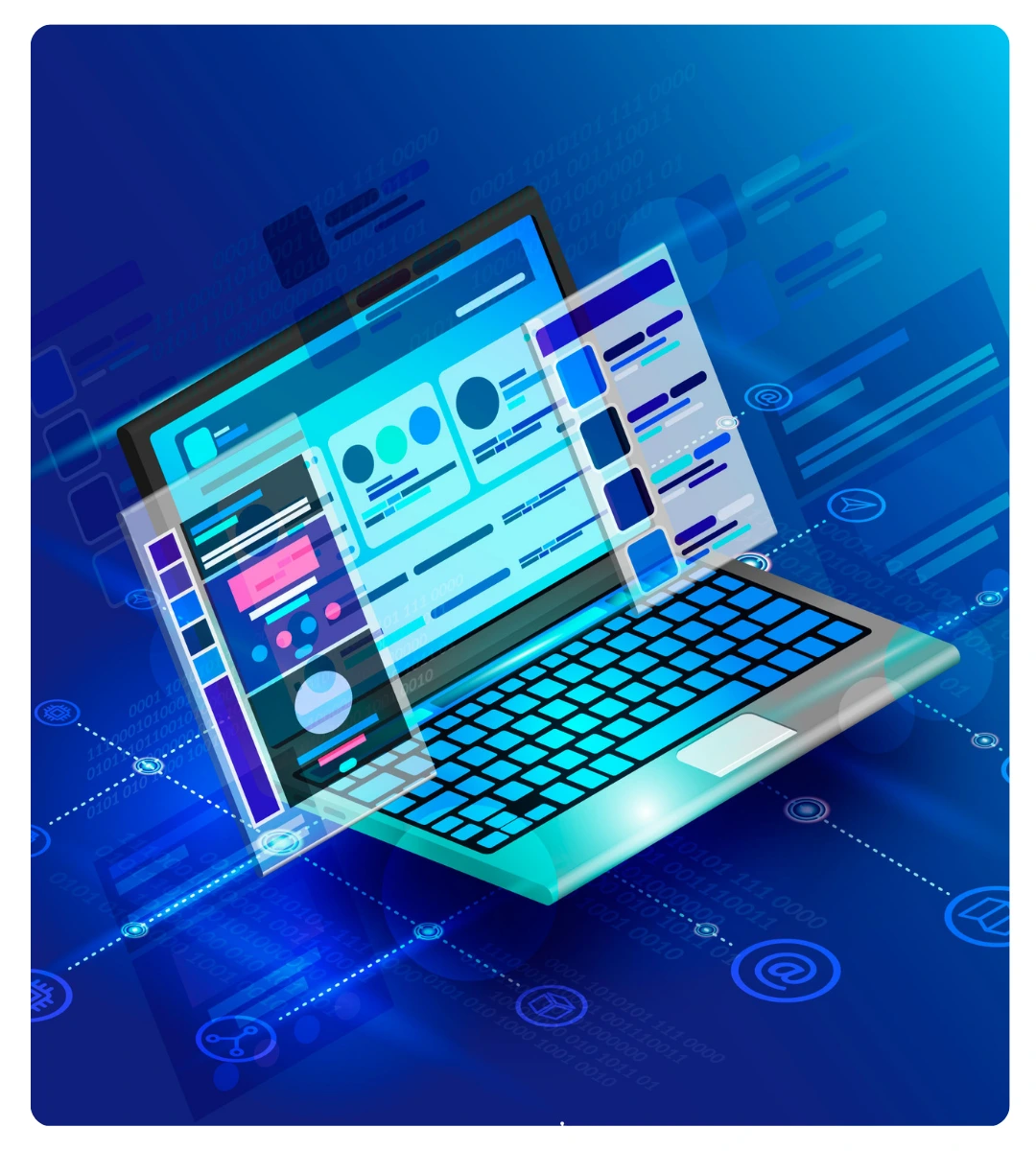 Interactive financial dashboard of accounting software in UAE for real-time insights.