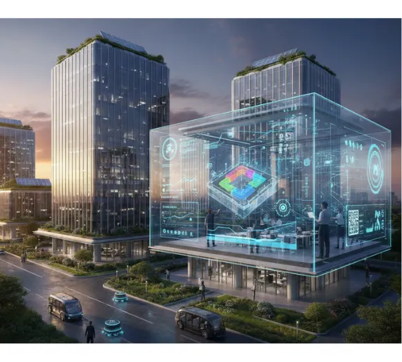 Commercial office complex managed by DoFort facility management software in UAE, Dubai