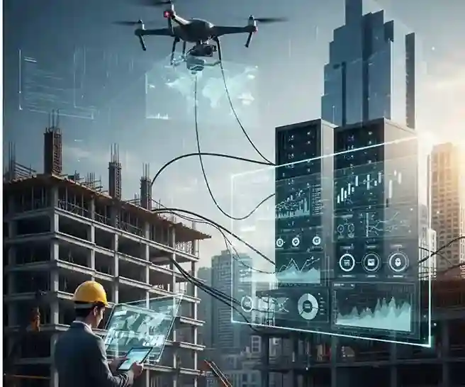 Construction ERP and project management software dashboard in UAE with real-time analytics view