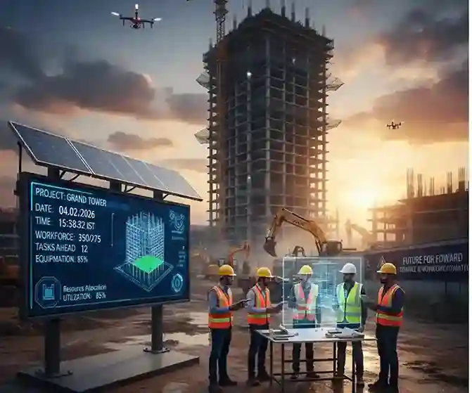 Resource & workforce management dashboard in UAE project management software with real-time tracking