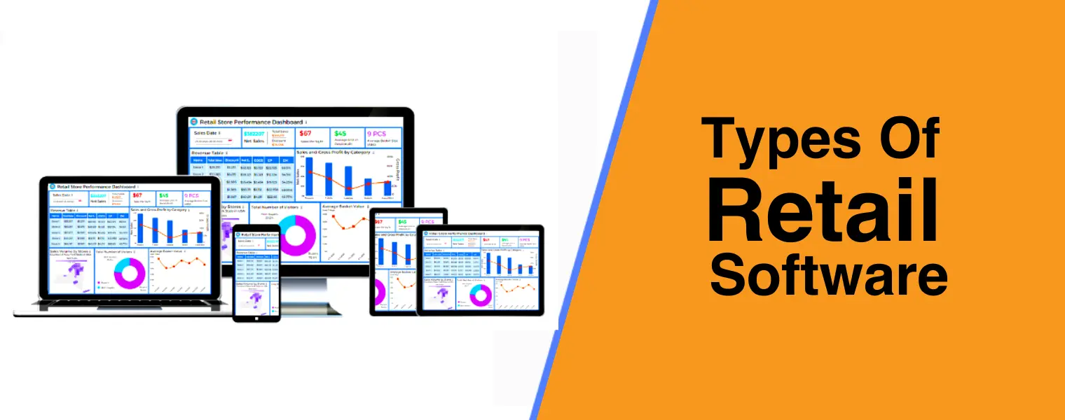 Retail software dashboard: Discovering various software options to enhance retail management processes.