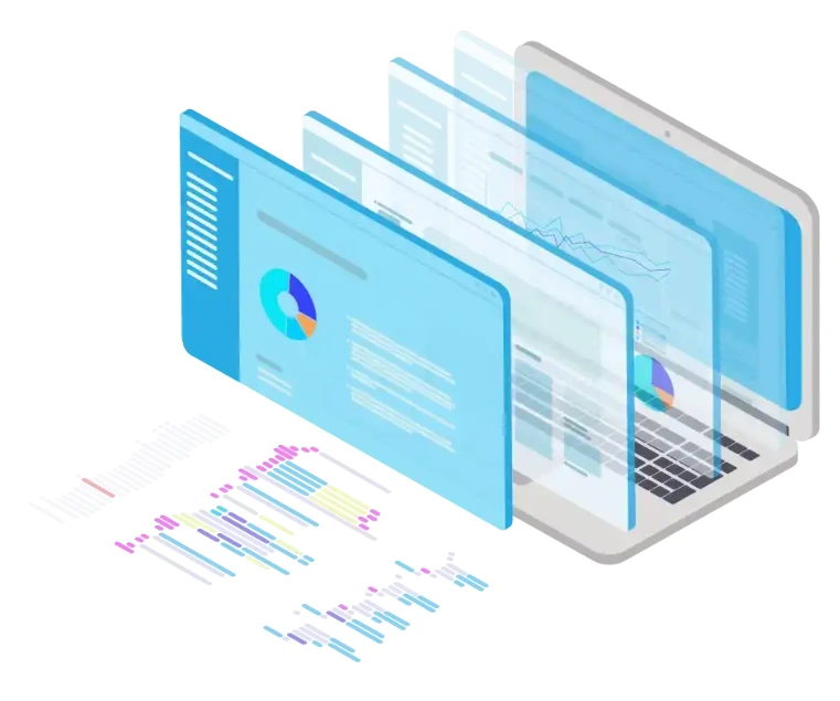 Garment ERP software dashboard with production, inventory, sales, and finance tools for streamlined garment management.